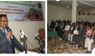 Prof. Nigussie Dechassa at National conference on adult and non-formal education for sustainable development