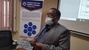 Prof. Jeylan wolyie on inauguration of Health Information System (HIS) Training Center at Haramaya University
