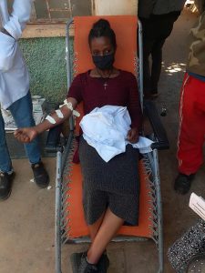 Graduating students on blood donation at haramaya University
