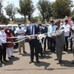 Ceremony Participant at CHMS with Yadata Dessie at cutting on opening ceremony Ceremony Participant at CHMS with Yadata Dessie at cutting on opening ceremony