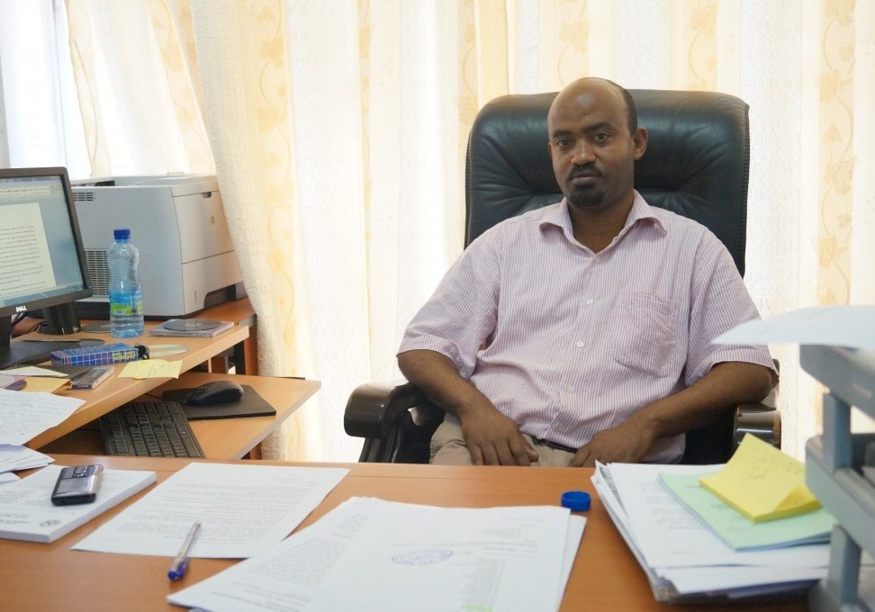 Dr.Getachew Abebe at office Dr.Getachew Abebe at office