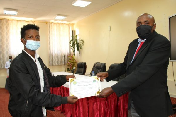 Dr. Yesihak Yusuf at certification