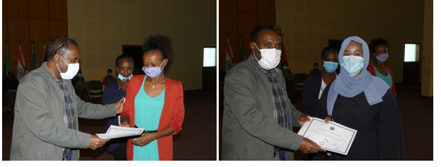 awarded certificates of appreciation