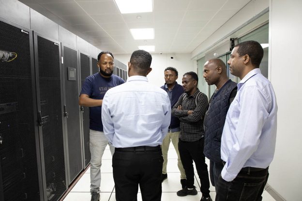 Doctor Milkyas and Guest Visiting HU Data Center Doctor Milkyas and Guest Visiting HU Data Center