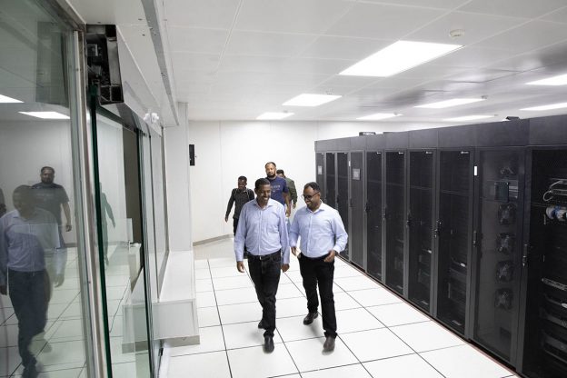 Guests out After Visting HU ICT Data Center Guests out After Visting HU ICT Data Center