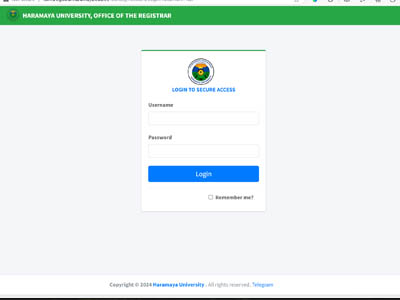 Log in to request services of registrar