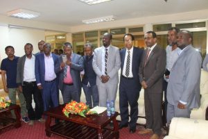 Professor Mohammed Hassen of the Georgia State University receiving awards from Community representatives