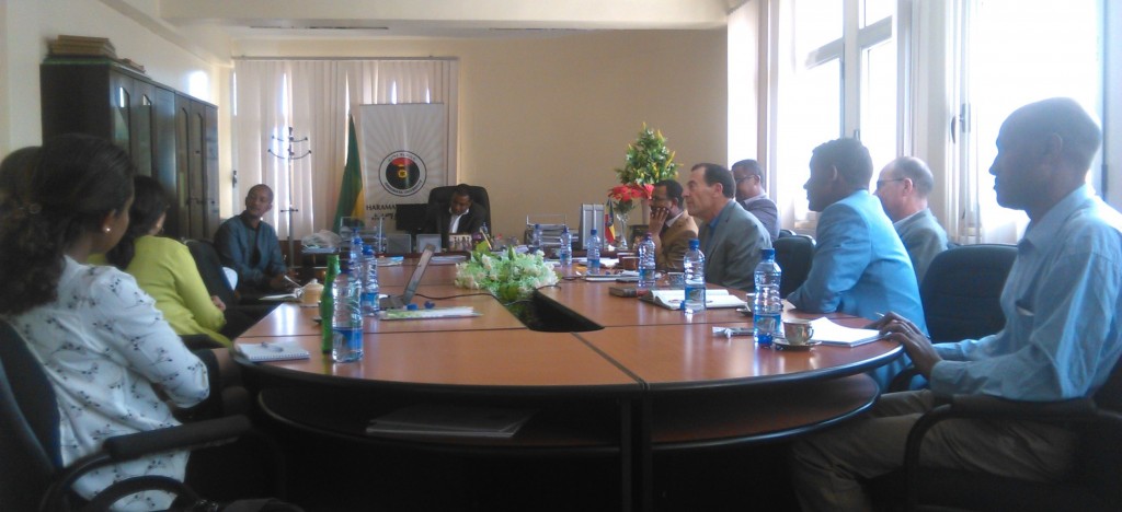 Child Health and Mortality Prevention Surveillance (CHAMPS) Network team met with Haramaya University’s President, Vice-President