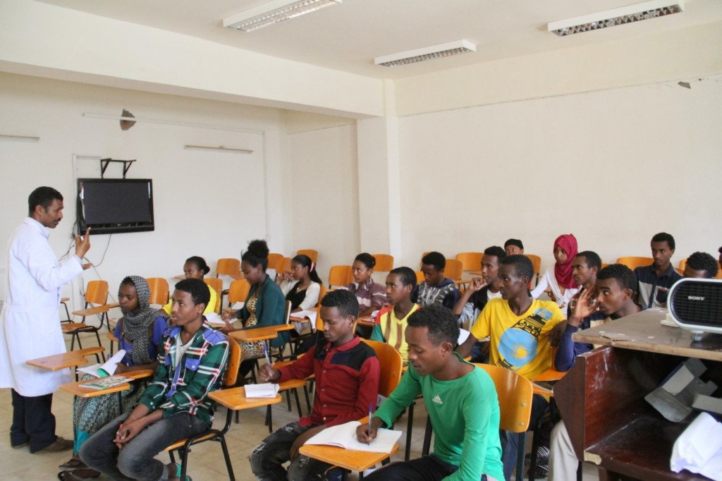 Haramaya University provides enrichment training during the summer break for high-achieving science students from nearby primary and secondary schools.