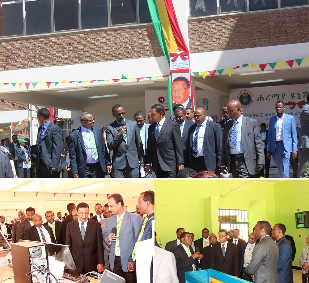 FDRE President H.E. Dr. Mulatu Teshome inaugurated Haramaya University’s Institute of Technology expansion project.