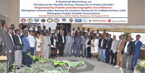Haramay University Participated on a national workshop on Evidence for Health Action Research to Policy Divide