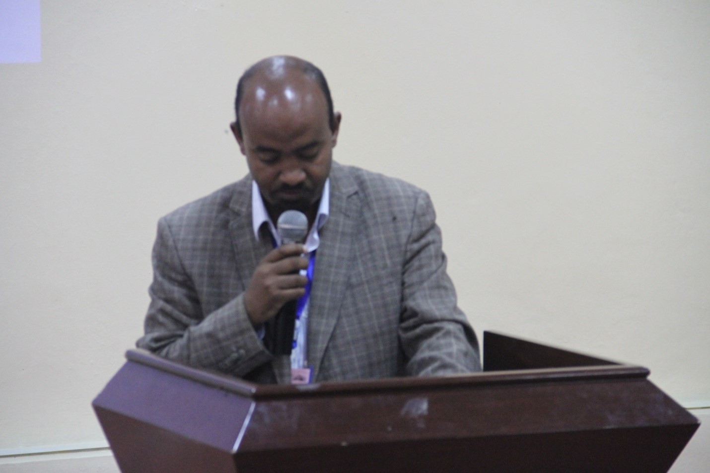 Haramaya University College of Natural and Computational Sciences (CNCS) and Institute of Technology (IoT) Host National Conference, D/r. Getachew Abebe in the picture