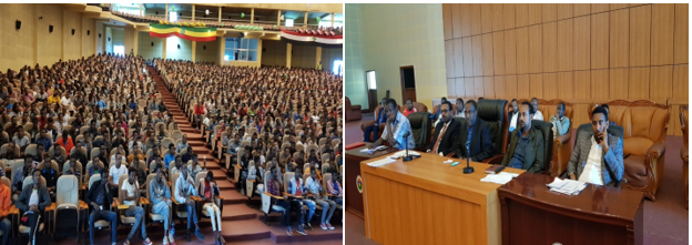 Haramaya University staff members and students discussed on the higher education directives for maintaining peace