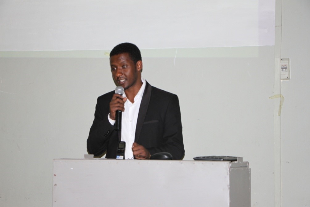 Haramaya University orginized the first event to celebrate the 'Quality Week,' which lasts for one week annually, has been organized this year too, D/r. Yadeta Dessie in the picture