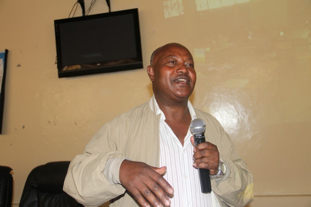 Haramaya University conducted training on attitude towards work and work environment, D/r. Sewinet Mengistu in the picture 