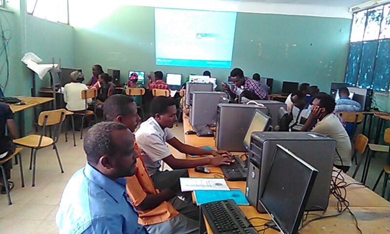 Haramaya University conducts training in Basic computer skills for local community schools teachers