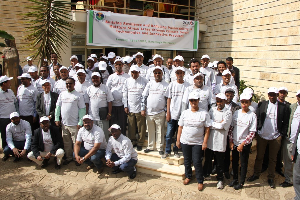 Haramaya university scholars said climate resilience efforts needs to be strengthened to avert effects of drought, Professor mengistu Urge and Professor Kebede W/Tsadik added the same image