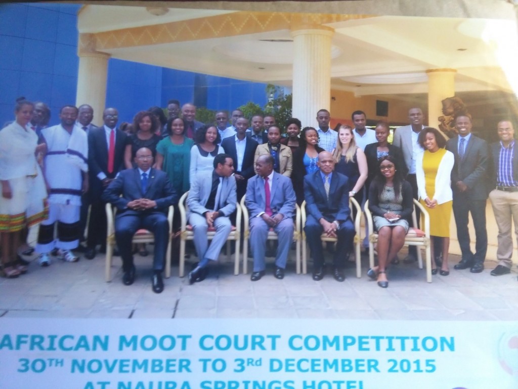 Haramaya University College of Law students participated in a regional moot court competition which was held at Arusha Tanzania 