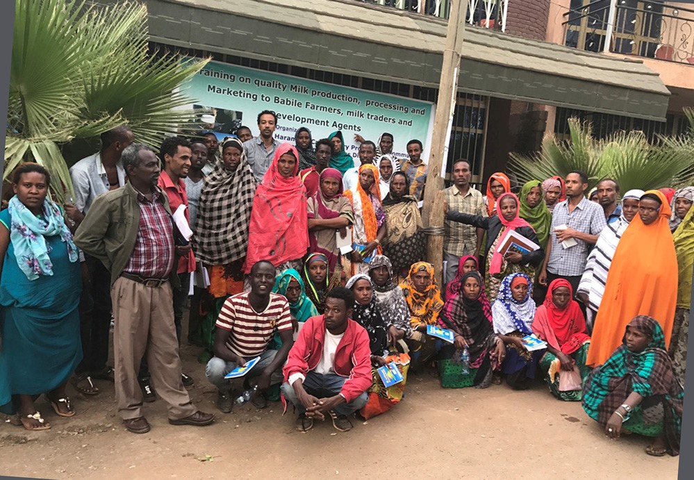 The famers and other participants of the training