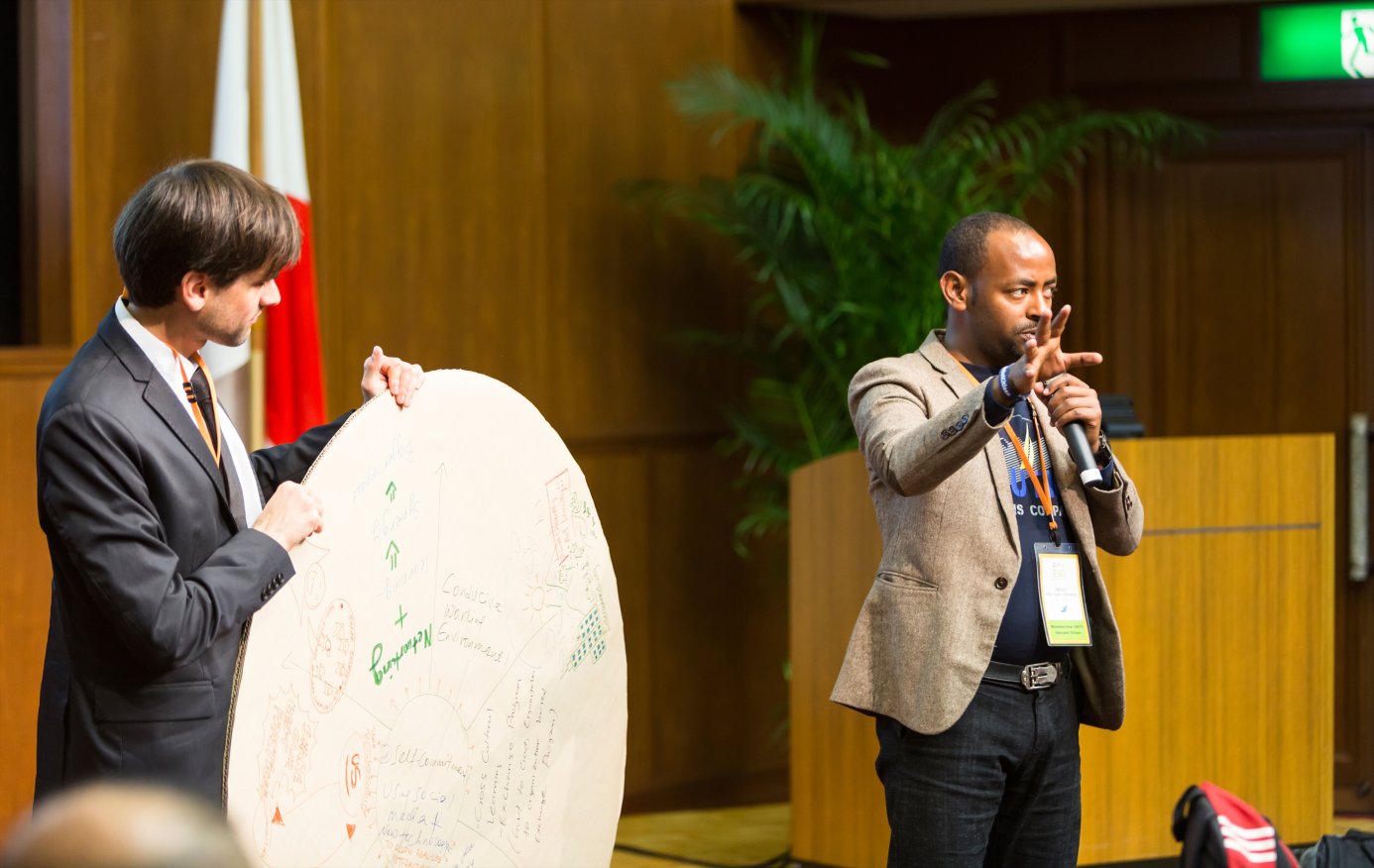 Haramaya University was represnteted by Mohammed Aman Ogeto in the 2014 UNESCO Youth Conference image