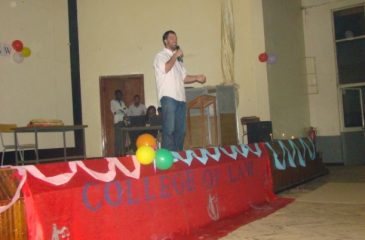 Haramaya University’s College of law has received fresh man students and provided them with orientation by D/r. Richard Wentzel