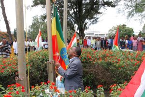 Haramaya University (HrU) marked the 7th National Flag Day