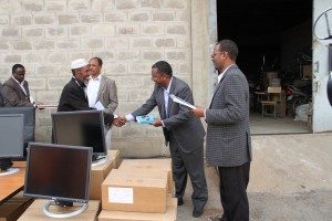 Professor Chemeda Fininsa at High schools support program