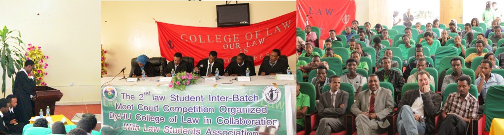 Haramaya University Law Students Inter-Batch Moot Court Competition took place at the University Main Campus