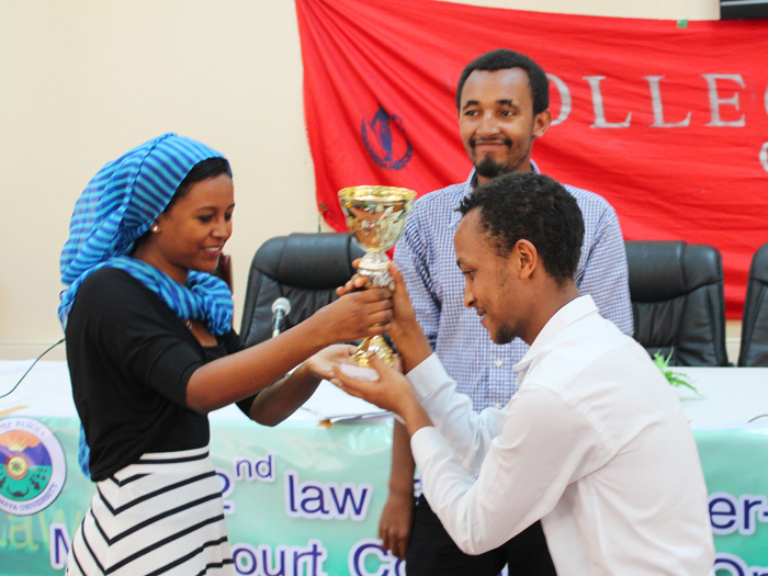 Haramaya University Law Students Inter-Batch Moot Court Competition took place at the University Main Campus