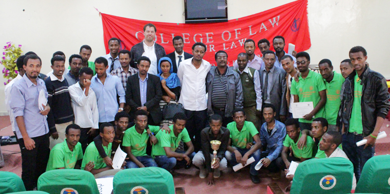 Haramaya University Law Students Inter-Batch Moot Court Competition took place at the University Main Campus