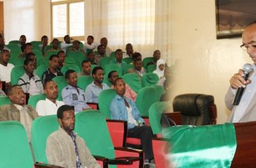 Haramaya University's professor Kebede W/Tsadik at English training image