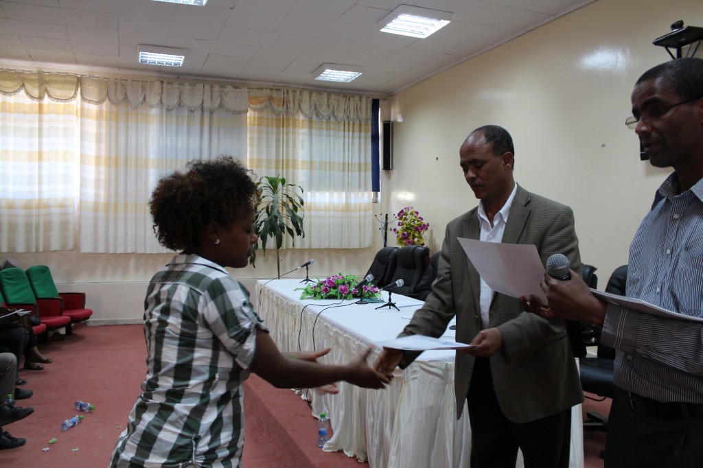 Professor Kebede W/tsadik on award image