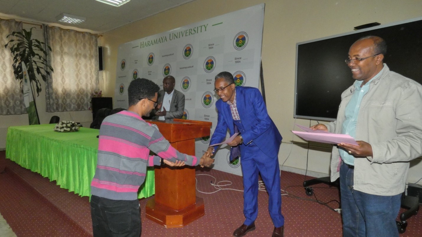 awarded for the trainees for successfully completing the training