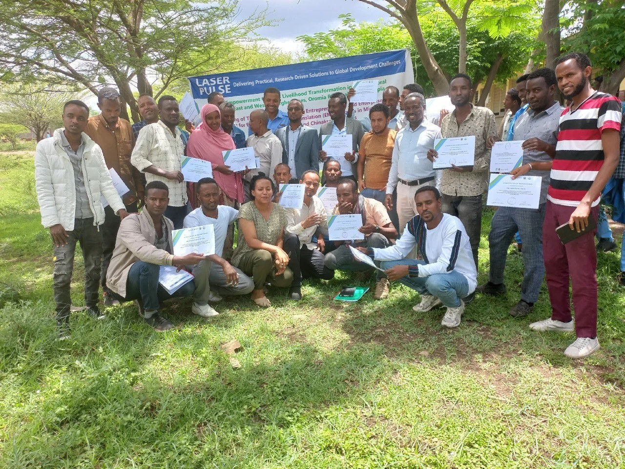 Trainees of laser pulse project group image