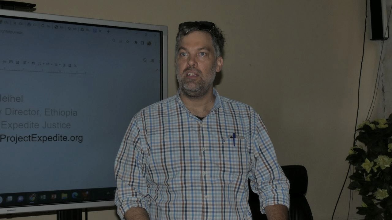 Dr. Richard Wentzell on human rights training photo