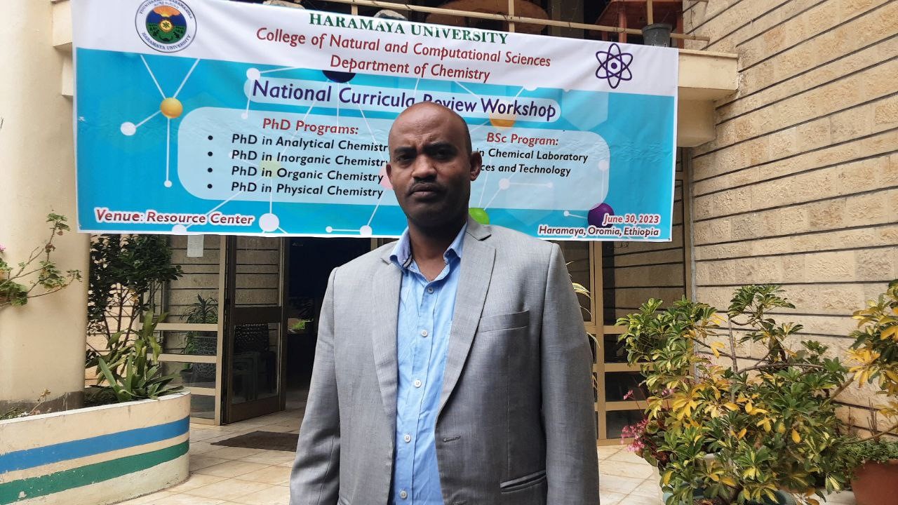 Dean of College of Natural and Computational Sciences Dr. Getachew Abebe photo