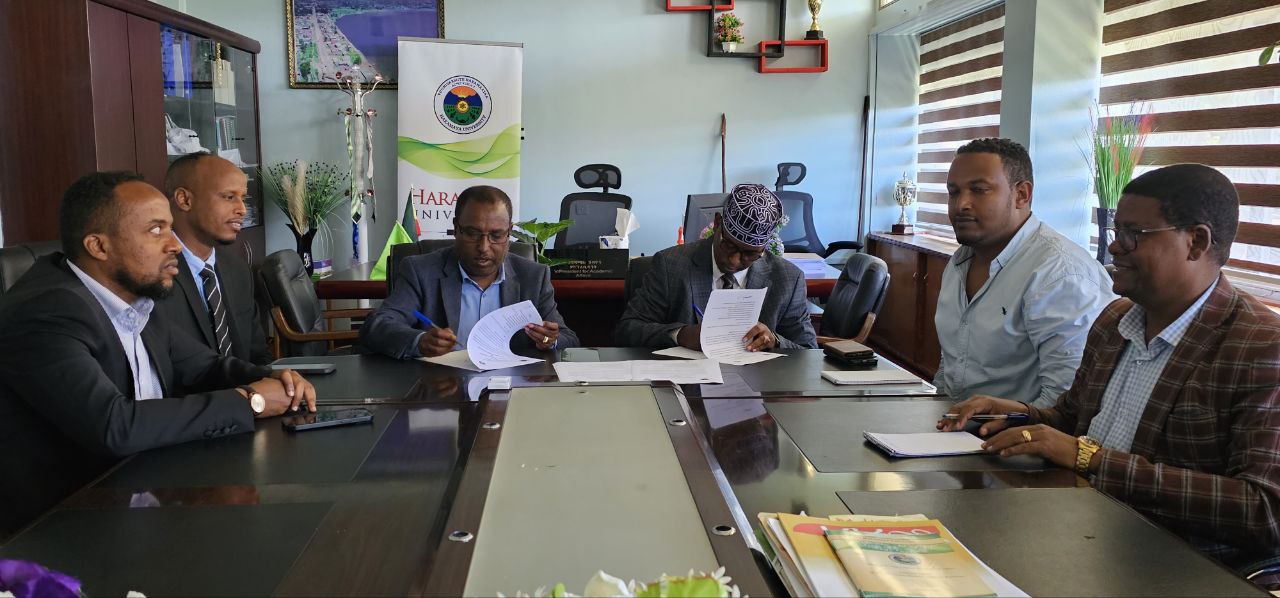 Memorandum of Understanding (MoU) was signed between Haramaya University and Amoud University