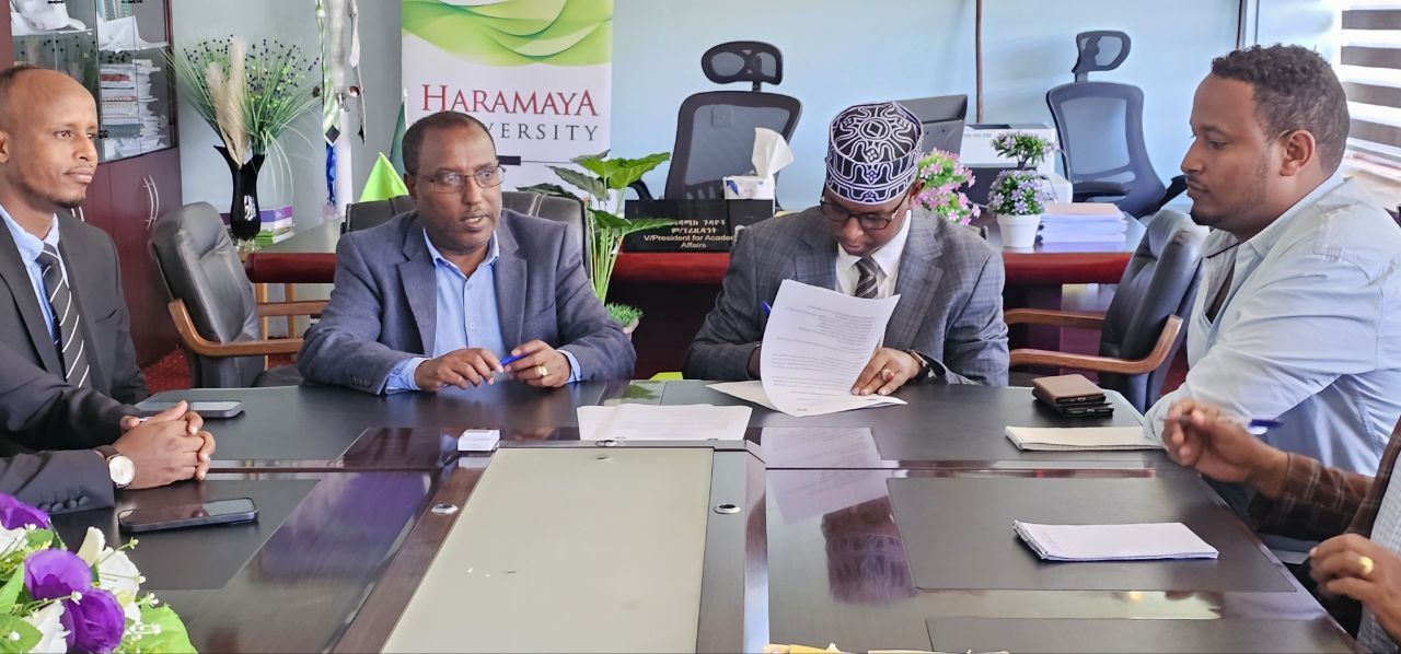 Memorandum of Understanding (MoU) was signed between Haramaya University and Amoud University
