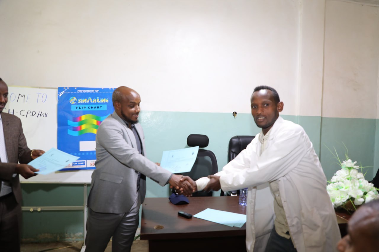 Certificate given To Trainee