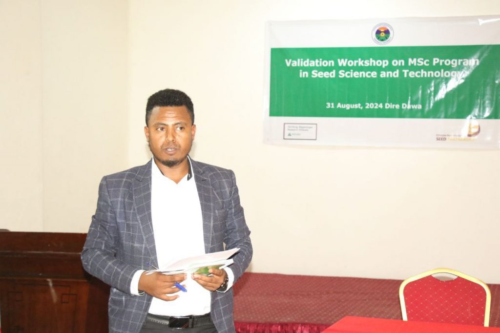 Mr. Erena Kebede at Curriculum Validation Workshop