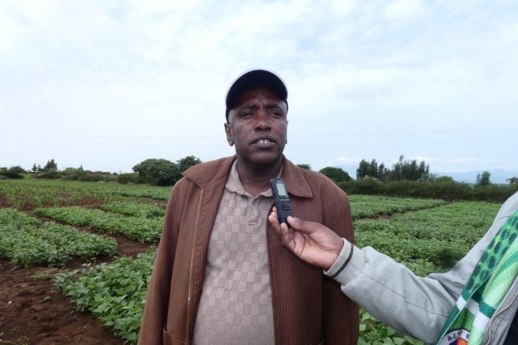 Dr. Yesihak Yousuf at Research Office Team and Researchers Visit Research Stations