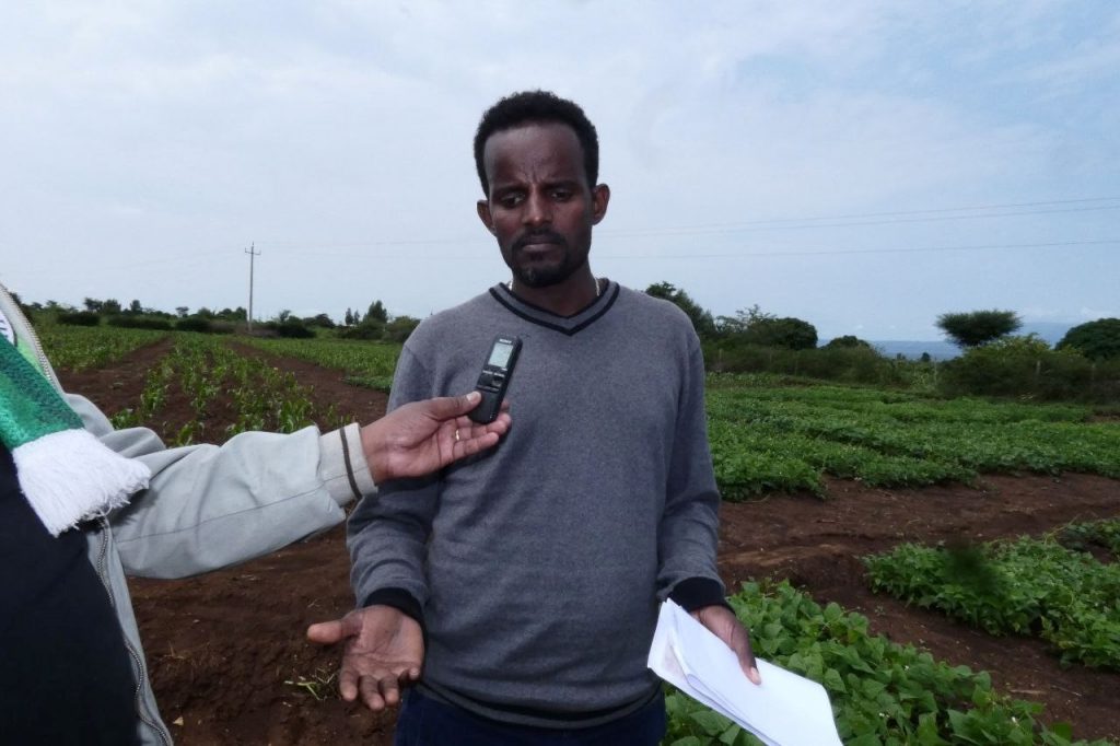 Berhanu Asfaw at Research Office Team and Researchers Visit Research Stations