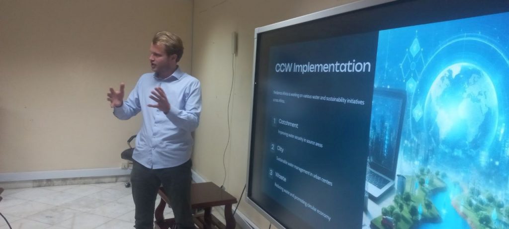 Mr. Zewder Wurfbein at  NEDAMCO Africa to Advance Drip Irrigation Technology