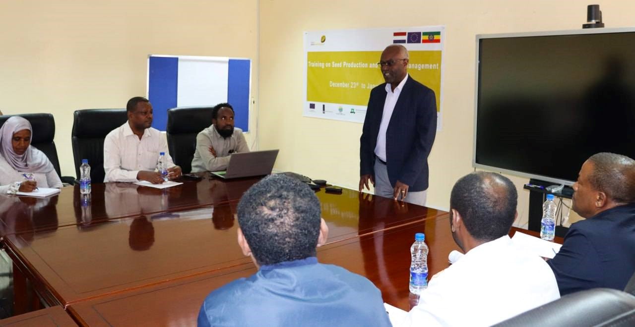 Dr. Mulugeta Diro at Seed Production and Business Management Training Commences