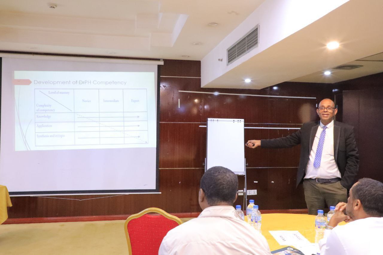 Dr. Lemesa Oljira at first Doctor of Public Health Program
