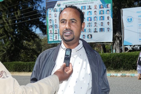 Dr. Getachew Teshome at First-Year Students Online Mid-Term Exams Implementation