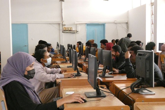 First-Year Students  at Online Mid-Term Exams Implementation