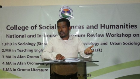 Professor Mengistu Urge at Reviews and Develops New Graduate Programs