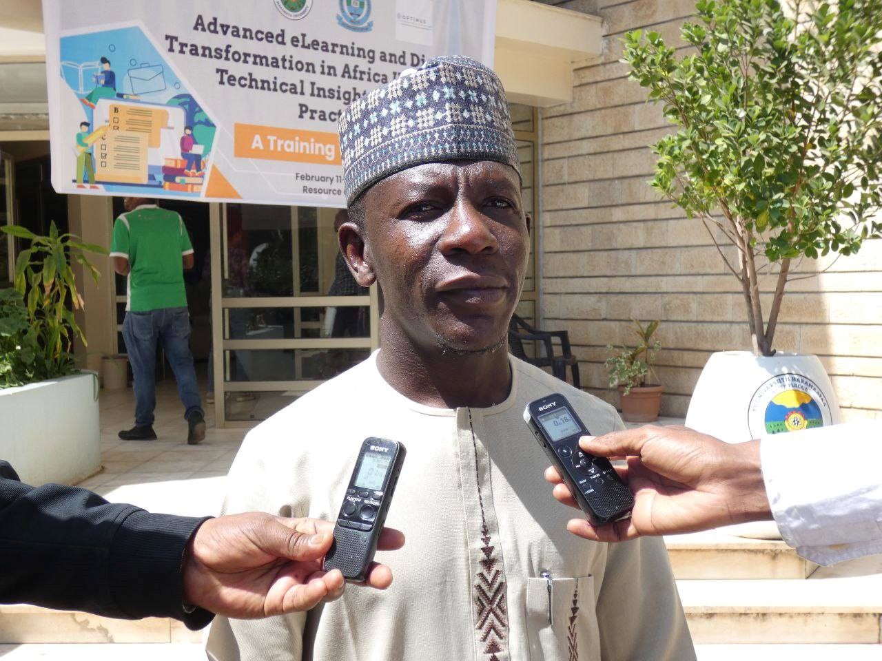 Dr. Kebir Ibrahim at Workshop on Digital Transformation in African Higher Education