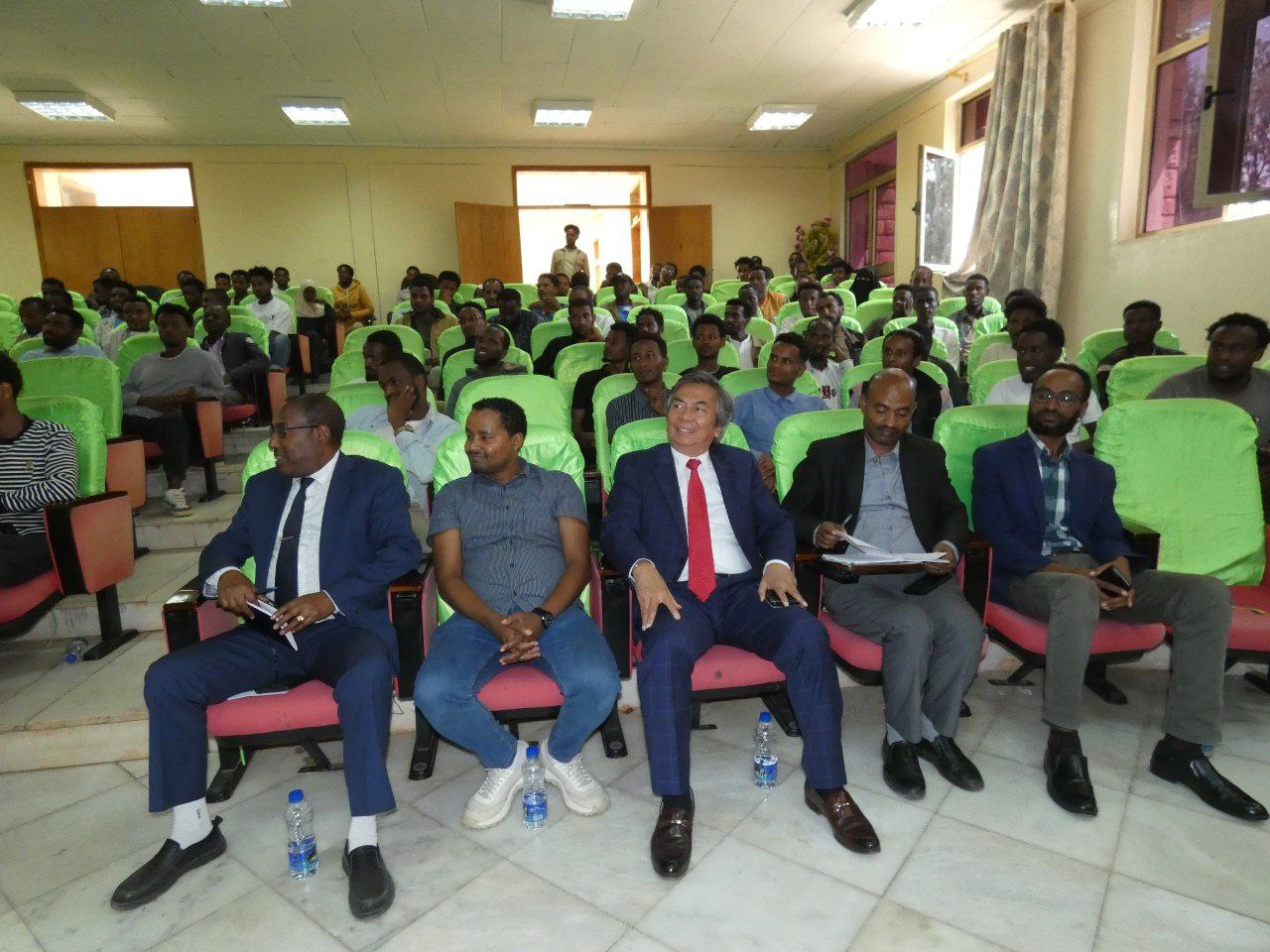 Students and staff who attended the lecture